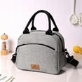 thumbnail image 4 of Ediodpoh Insulated Lunch Bag For Work Large Capacity Thermal Tote With Shoulder Strap Leakproof For Commute Grey, 4 of 6
