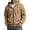 Camel-10914jj, variant on Hearthz Hooded Flannel Sweatshirt for Men Oversized Zip Up Mens Hooded Sweatshirts Drawstring Fall Winter Warm Jacket with Hoodie for Men Black L