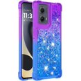 thumbnail image 3 of Case for Motorola Moto Edge 5G 2024 Case Glitter Liquid Cute Clear Shockproof Back Cover,Soft TPU Phone Case for Moto Edge 5G 2024 Gradient Purple, 3 of 14