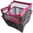thumbnail image 2 of INTBUYING Portable Mesh Shower Bathroom Basket Bag Quick Dry Caddy Tote Red 9 Pockets, 2 of 5