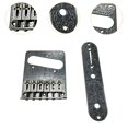 thumbnail image 4 of lionlar Saddle Bridge Plate Sturdy Hardtail Bridge for Musical Instrument silver, 4 of 9