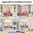 thumbnail image 5 of Gnomes Valentines Kitchen Curtains Window Panels, Pink Red Love Heart Eucalyptus Rustic Insulated Window Treatment Curtain, Grommet Curtains for Bedroom/Living Room/Bathroom, 2 Piece 42"Wx45"L, 5 of 8