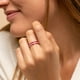 thumbnail image 3 of Stainless Steel Lesbian LGBT Ring for Women Couple , pride Love Promise Band Stripe Flag Color Engagement Rings, 3 of 5