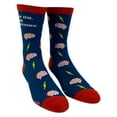 thumbnail image 2 of Women's Hold On Let Me Overthink This Socks Funny Sarcastic Anixeity Graphic Novelty Footwear, 2 of 7