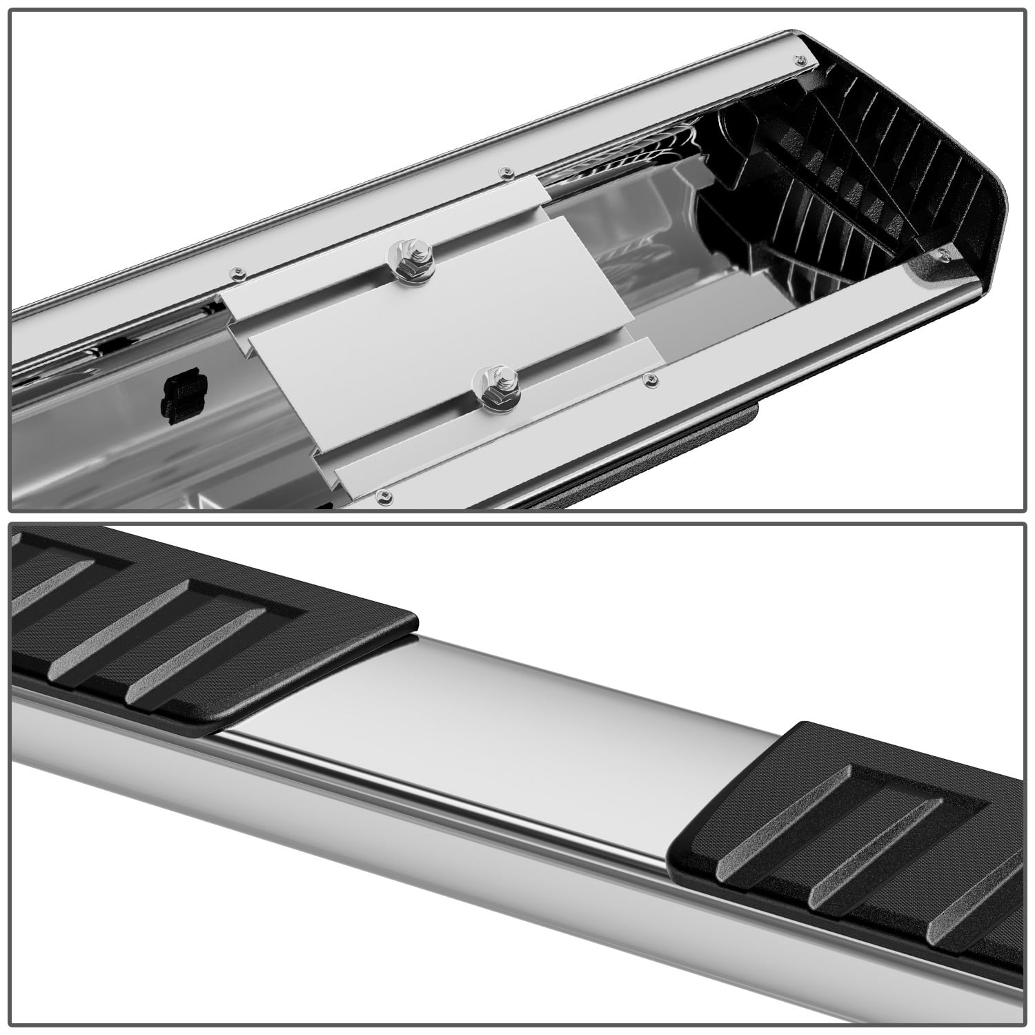 DNA Motoring For 07-19 Silverado Sierra Extended Cab Chrome SS 6" Running Board Side Step Nerf Bar