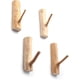 thumbnail image 1 of Ganchos de pared vintage de ramas de árbol naturales, ganchos de succión fuertes de madera decorativa rústica, ganchos decorativos adhesivos de ramas de árbol de madera real para el hogar, juego de, 1 of 5