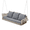 Gray, variant on HOMREST 3-Person Porch Swing 55in Wicker Hanging Swing Bench with Cushions and Cupholders for Deck, Garden and Backyard, Blue