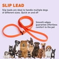 thumbnail image 6 of Dogline  - Biothane Slip Dog Leash - for Small, Medium and Large Dogs - Odor Free Slip Lead, Heavy Duty and Durable Material Kennel Lead (Neon Orange: Width 3/8" | L: 60"(5ft)), 6 of 8