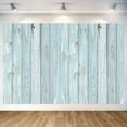 thumbnail image 4 of 7 x 5 ft Rustic Wood Backdrop, Wood Photo Background Blue Wooden Photography Background Decoration, Vintage Backdrops for Photography Birthday Party Baby Shower Party Decor Banner, 4 of 5