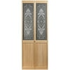 American Wood 517 Half Glass Eternity Unfinished Pine Bifold Door 24" x 80"
