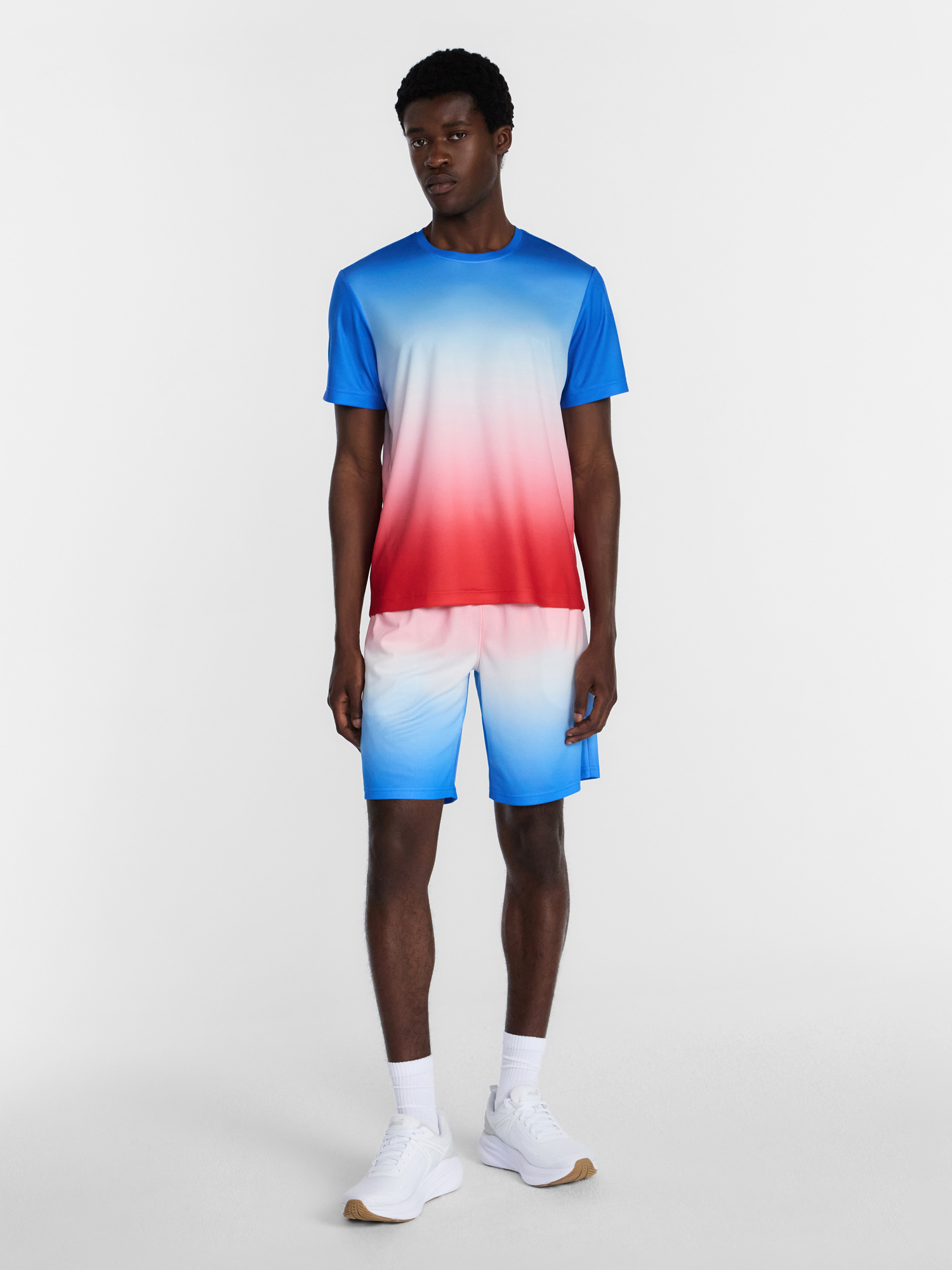 Camiseta de malla ombre America 250 para hombre y tallas grandes, tallas XS-4XLT 2