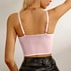 thumbnail image 2 of Playeras,Blusas y Tops,Ropa para Mujer Lindo camisetas sin mangas para las mujeres Moda para mujer Sexy Cuello redondo Envuelto Pecho Color sólido Chaleco Camisa Blusa (Pink, L), 2 of 4