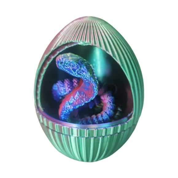 Hearth & Gear 3D Printed Egg 3D Printed Animals 3D Flexible Joints Home Executive Desk Toys Home Executive Desk Toys For / Arts And Crafts for Kids Ages 2-4 Girls Toddler Arts And Crafts Storage Diy