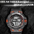 thumbnail image 4 of Mirar 1532A Reloj electrónico digital multifuncional para hombres, mujeres, esfera grande, reloj de pulsera unisex de moda con 50M Impermeable / Luminoso / Alarma / Semana / Visualización d 1 1, 4 of 5