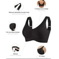 thumbnail image 3 of Wireless Bras for Women Plus Size Fashion Sports Bra Underwear Bra Everyday Underwear Beige M-5XL, 3 of 8
