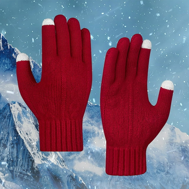 Kelon Gloves Mittens Clearance Sale Warm Hand Socks Winter Warm Gloves For Women Upgraded Touchscreen Gloves Knit Gloves With Soft Fleece For Cold Weather