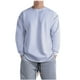 thumbnail image 2 of Blusas y camisas de manga larga y cuello redondo para hombre, estilo casual, de color liso, de poliéster y algodón., 2 of 5