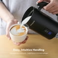 Miroco Electric Milk Frother, Stainless Steel Foam Machine with Hot & Cold Coffee Warmer