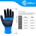 thumbnail image 4 of EvridWear Children Kids Gardening Latex Painting Work Gloves, L (9-12yr), Blue, 4 of 9