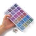 thumbnail image 5 of 1box 7224pcs 24 colors Aluminum Open Jump Rings Round Ring Mixed color 20 Gauge 6x0.8mm Inner Diameter: 5mm about 301pcs/color, 5 of 5