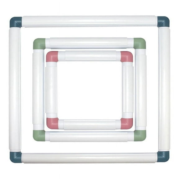 3-Pack Square Embroidery Hoops Hoops Punch Needle Hoops Embroidery Quilting Frame,As Shown