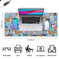 thumbnail image 5 of Long Mouse Pads for Desk,Basset Hound Dog and Flower Desk Mats on Top Of Desks, Desk Mouse Pad Extra Large with 3mm Non-Slip Base and Stitched Edge for Gaming,Office,Work,Home 35.4"x15.7", 5 of 6