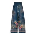 thumbnail image 4 of Ichuanyi liquidación de mujeres versátil barril recto recto cintura alta impresa pantalones de piernas anchas holgadas grandes pantalones casuales ICHUANYI WER2023082209491, 4 of 5