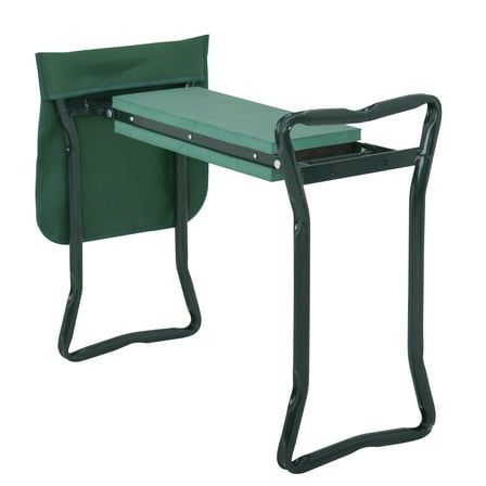 YEXJ Folding Garden Kneeler Bench - Kneeling Stool with Soft EVA Pad Seat & Pouch for Comfortable Gardening