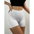 thumbnail image 3 of Women's Ice Silk Safety Pants, Mid-waist Seamless Elastic Shorts, Anti-lighting, Anti-roll Edge, 3 of 7