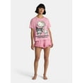 thumbnail image 2 of Hello Kitty & Friends Women’s Tee and Shorts Pajama Set from Grayson Social, 2-Piece, Sizes S-3X, 2 of 5