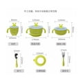 thumbnail image 4 of Bebetour Fun Rabbit Series Tableware Set - Green, 4 of 4