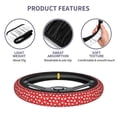 thumbnail image 6 of Elastic Steering Wheel Cover, Maple Leaves Stretch Thickening Car Steering Wheel Cover Women Men, Steering Wheel Protector Universal 15 in, 6 of 7