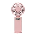 thumbnail image 4 of portátil Mini ventilador de mano Ventilador portátil personal Recargable por USB 3 velocidades Ajustable con soporte para teléfono para mochileros, 4 of 9