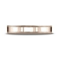 thumbnail image 2 of Benchmark� 14k Rose Gold 4mm Flat Comfort-fit Wedding Band / Ring With Milgrain, 2 of 7