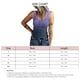 thumbnail image 3 of Camiseta sin mangas con cuello redondo para mujer, informal, de verano, de punto acanalado, sin mangas, básica, ajustada, camisola, 3 of 6