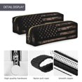 thumbnail image 4 of Disketp American Flag with Desert Camouflage Estuche de Lápices de Cuero con Cierre, Estuche Compacto para Papelería, Bolígrafos y Accesorios Pequeños, 4 of 7