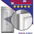 thumbnail image 6 of Whole Parts White Refrigerator Fresh Food Door Gasket (Magnetic Strip Inside), Part# WPW10247884 - Replacement and Compatible with Some Ikea, Kenmore, Kitchen Aid, Maytag and Whirlpool Refrigerators, 6 of 8