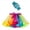 czb# Multicolor22, variant on CUZIBR Girls Kids Tutu Skirt Set Stylish Rainbow Elastic Waist Party Dance Ballet Tutu Skirt With Bow Headband For Toddler Baby Clothing Outfits Spring Fall Clothes,Multicolor,4 Years