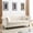 Beige, variant on 80 Inch Chesterfield Velvet Sofa with Rolled Arms and Nailhead Trim, 3-Seater Tufted Couch with 2 Pillows for Living Room, Bedroom, Office, Grey