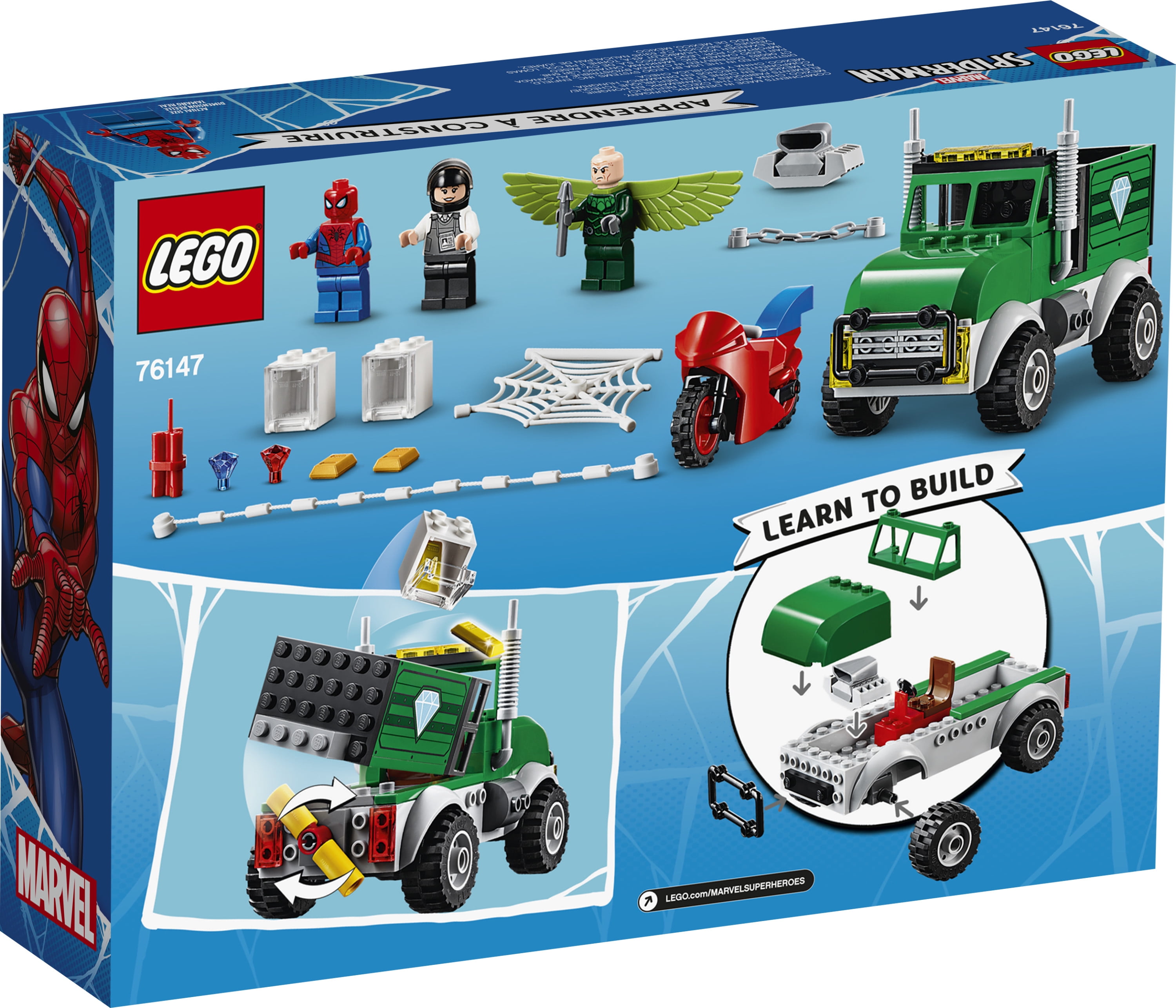76147 camion et moto spiderman 4+ lego(r) marvel spider-man 4+(tm) 76147 -  Conforama
