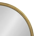 thumbnail image 4 of Kate and Laurel Caskill Round Framed Wall Mirror, Gold 24" Diameter, 4 of 8