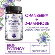 Probiotics for Women - Probiotic Blend 50 Billion CFU Per Cap - 16 Feminine Health Strains Women's Probiotic - Prebiotic for Vaginal PH Balance, Urinary UT Health Support - Bottled USA - 60 Capsules