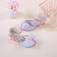 thumbnail image 4 of Staki Dress Shoes Toddler Girl Little Kids Girls Dress Pumps Glitter Sequins Princess Low Heels Princess Dress Shoes Party Dance Shoes Rhinestone Sandals Blue,9 Toddler, 4 of 9