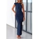 thumbnail image 5 of Vestido largo PRETTYGARDEN para mujer 2025, color azul marino, talla L, 5 of 9