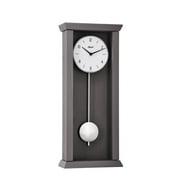 Hermle 71002U82200 Arden Modern Quartz Regulator Wall Clock, Dark Grey