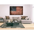 thumbnail image 4 of HFDF Extra Large Old Vtage American Flag Canvas Prts Wall Art Pictures Patgs for Livg Room Office Home Decorations Modern Abstract Landscape Artwork 24x20inch Framed, 4 of 6