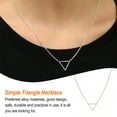 thumbnail image 2 of Qarigey Collares geométricos Cadenas de cuello encantadoras simples con cadena de cable Regalo de compromiso de las señoras Gargantilla de mujer hueca Ropa, zapatos y accesorios Miscelánea Oro Qarigey AP009732-01, 2 of 6