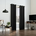 thumbnail image 5 of Sun Zero Avery Total 100% Blackout Grommet Curtain Panel in Black, 40" x 84", Black, 5 of 9