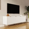 thumbnail image 2 of Warm White TV Cabinet for 80 - inch TV / High - strength and Elegant for Home, 2 of 5