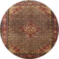thumbnail image 1 of Ahgly Company Machine Washable Indoor Round Traditional Saffron Red Area Rugs, 4' Round, 1 of 7